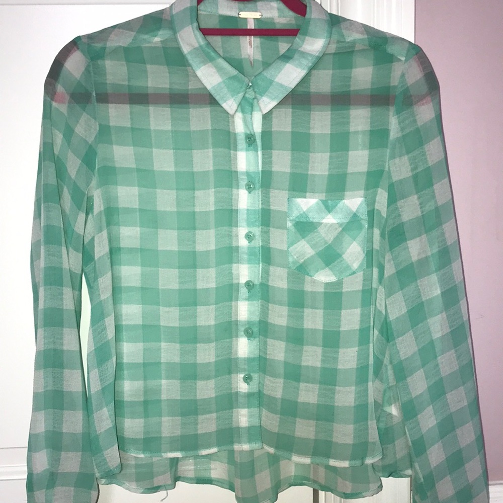 Free people linen button down